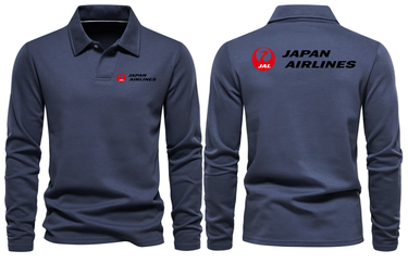 JAPAN AIRLINES LONG SLEEVE POLO 1